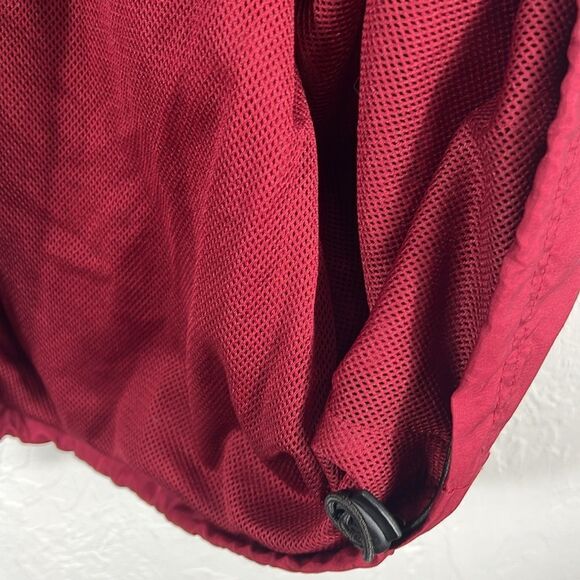 🏈🏈 Vintage OKLAHOMA SOONERS Pullover 1/4 Zip Mesh Lined Windbreaker Jacket 2XL - Picture 7 of 9